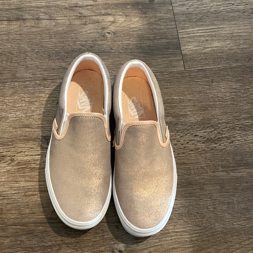 Pink shimmer vans